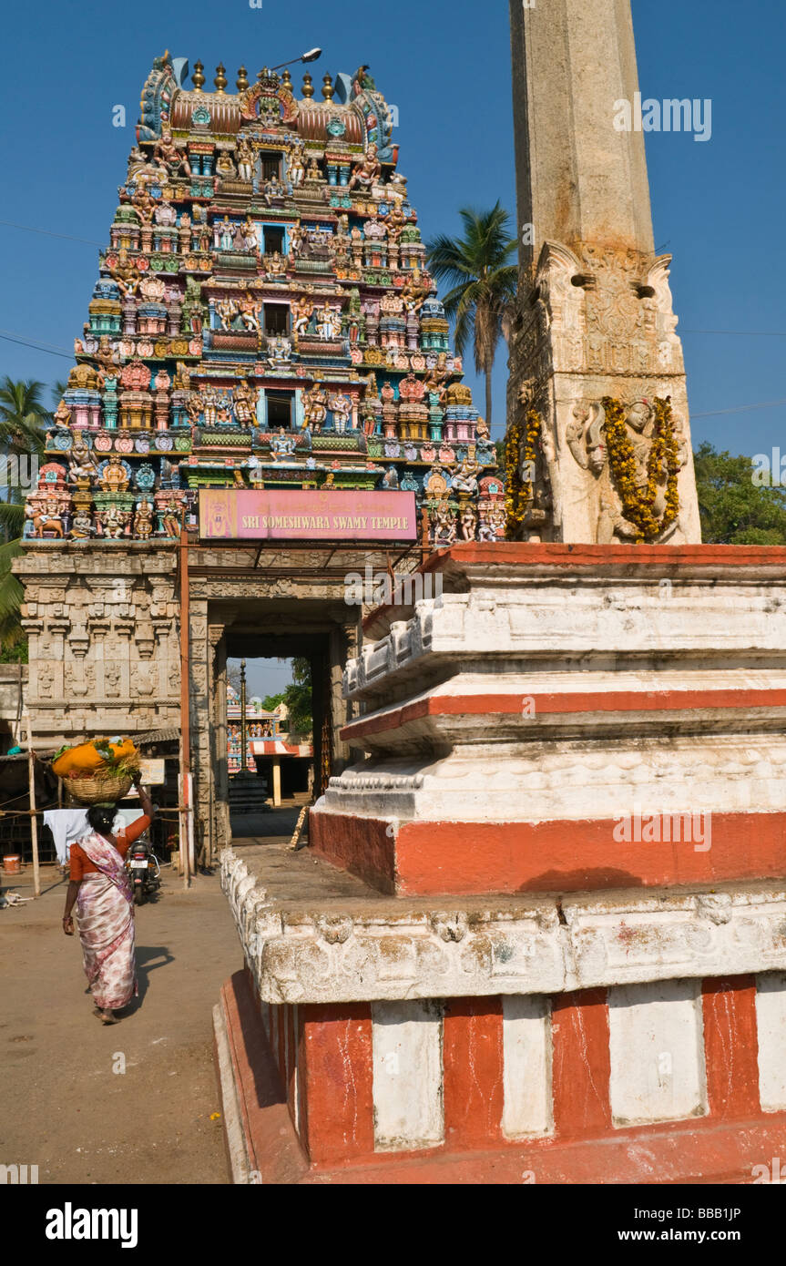 Sri Someshwara Temple Bangalore Karnataka India Stock Photo