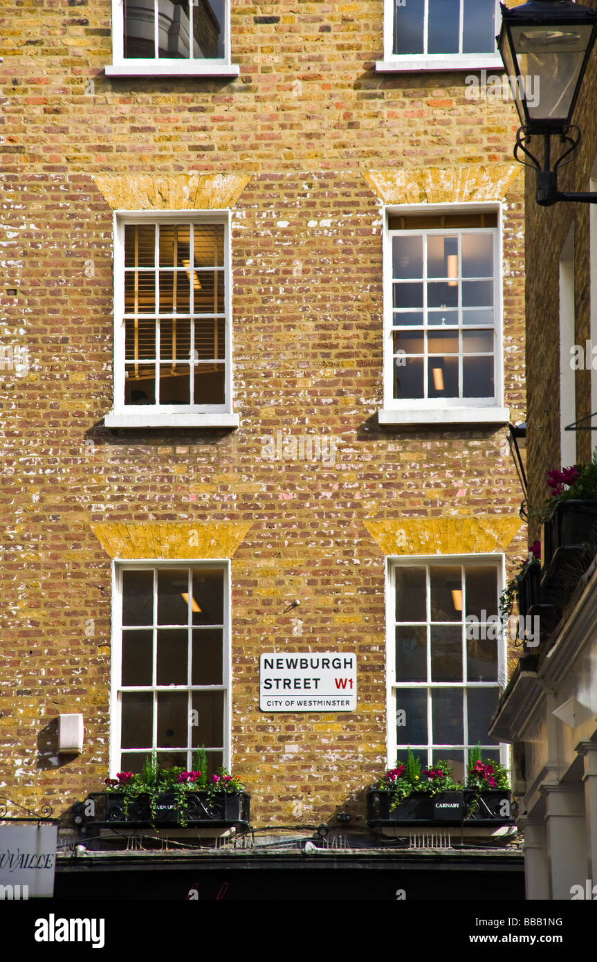 newburgh street carnaby street london w1 england uk Stock Photo