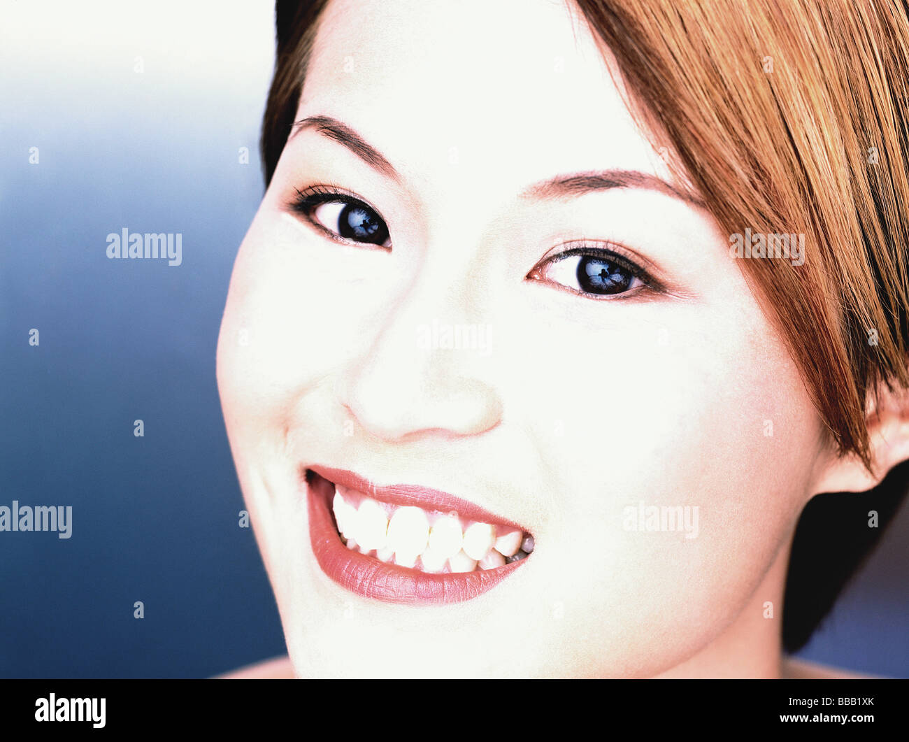 Beauty portrait young smiling woman hi-res stock photography and images ...