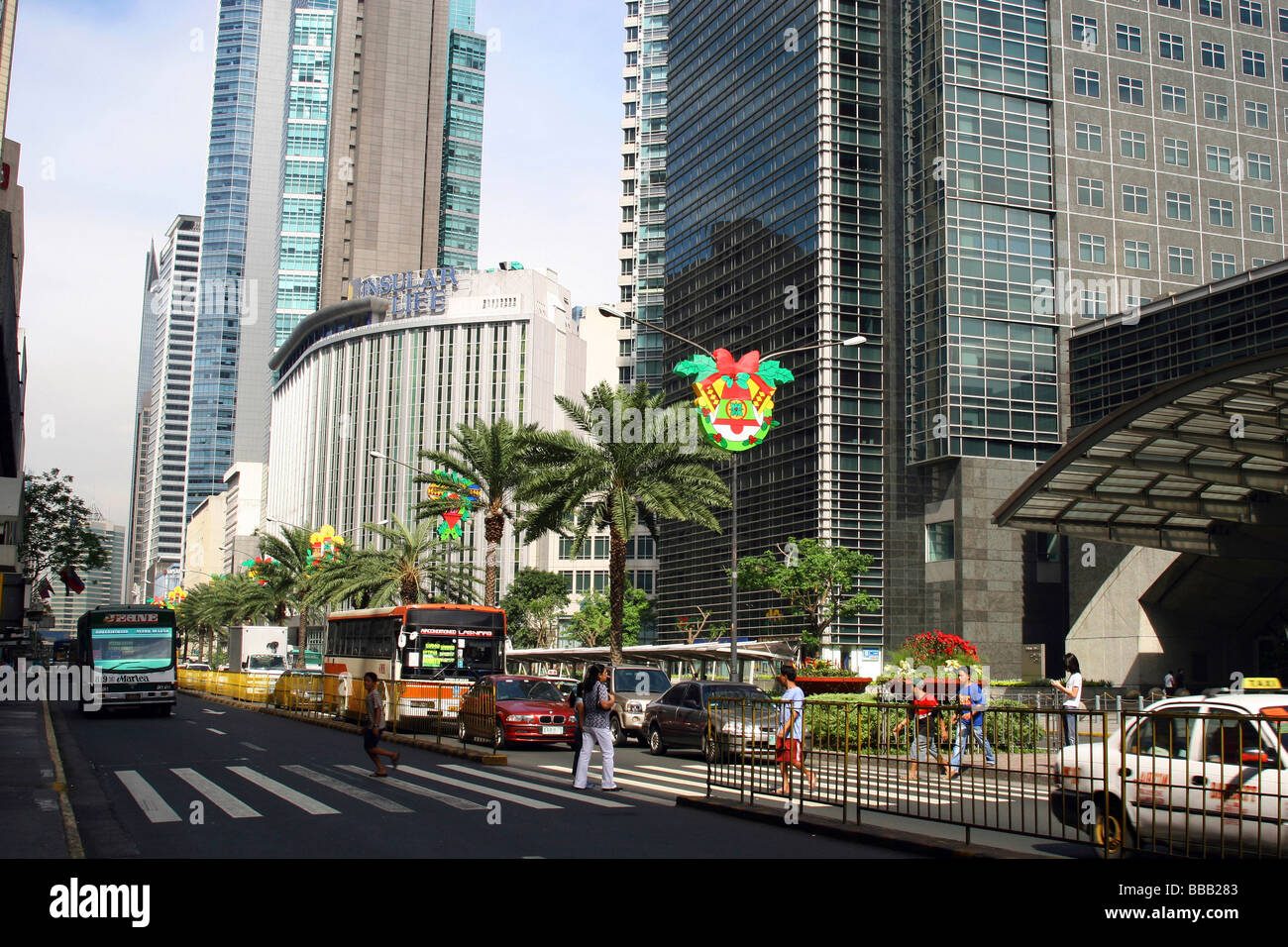 At Ayala Avenue, Makati, Philippines Stock Photo