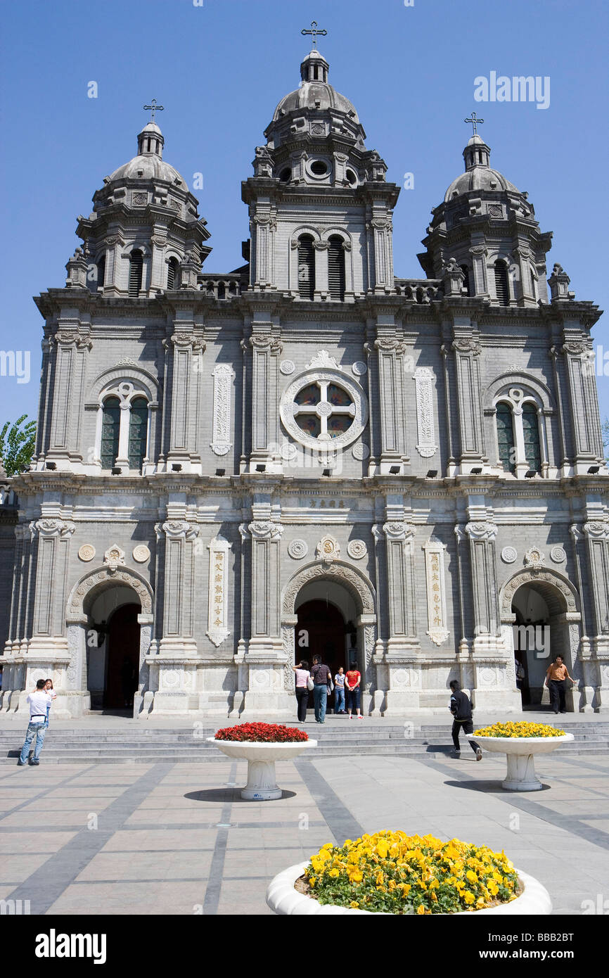 Catholic church at Wangfujing, Beijing, China Stock Photo Alamy
