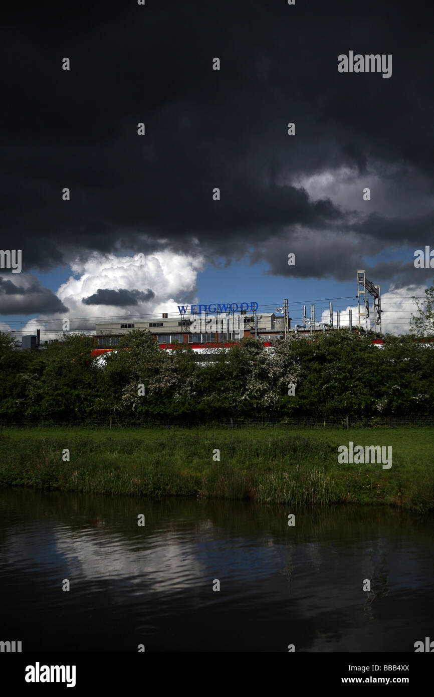 The Wedgwood pottery factory headquarters in Barlaston, Stoke on Trent