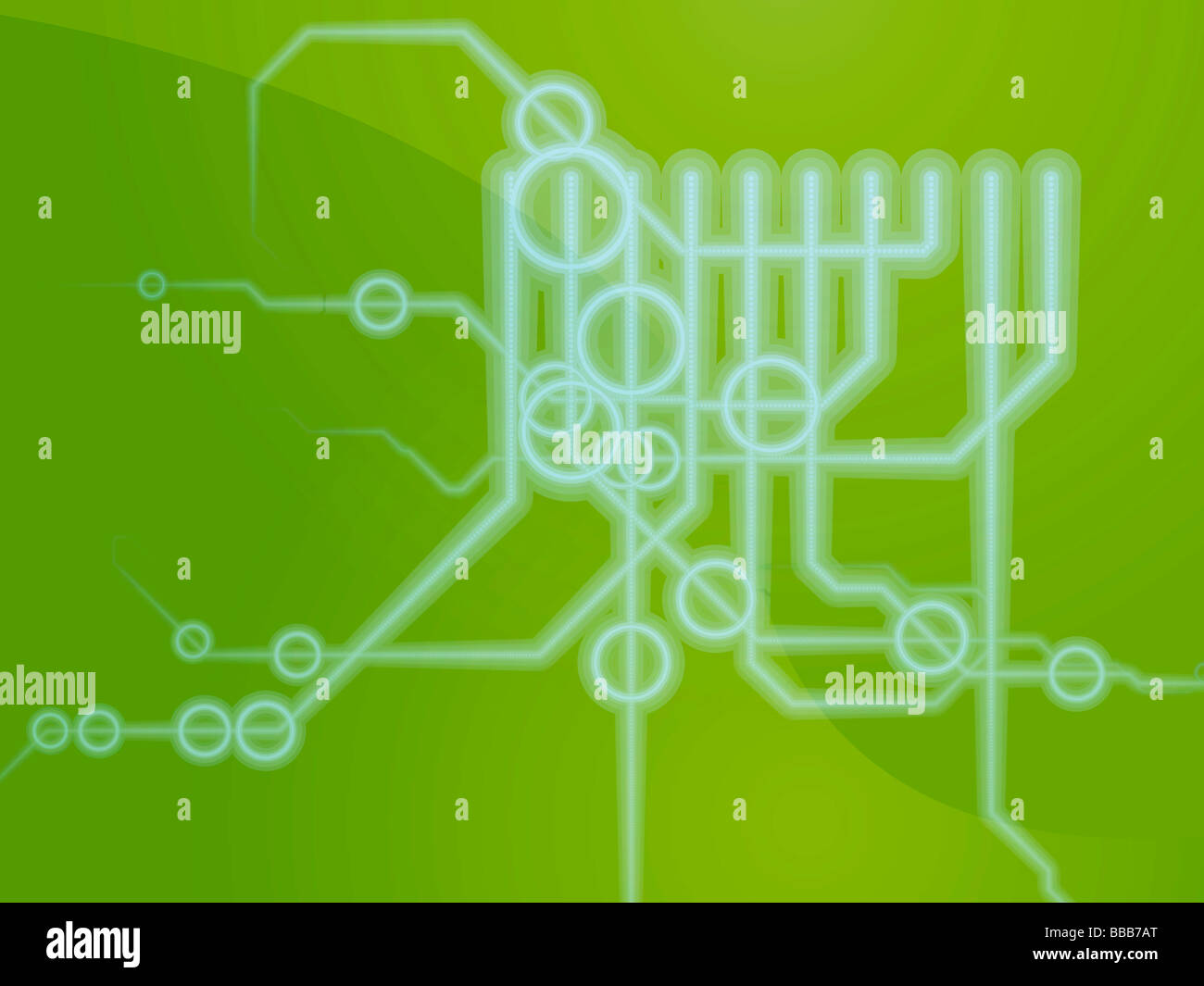 Abstract technical schematic diagram illustration with circuitry and ...