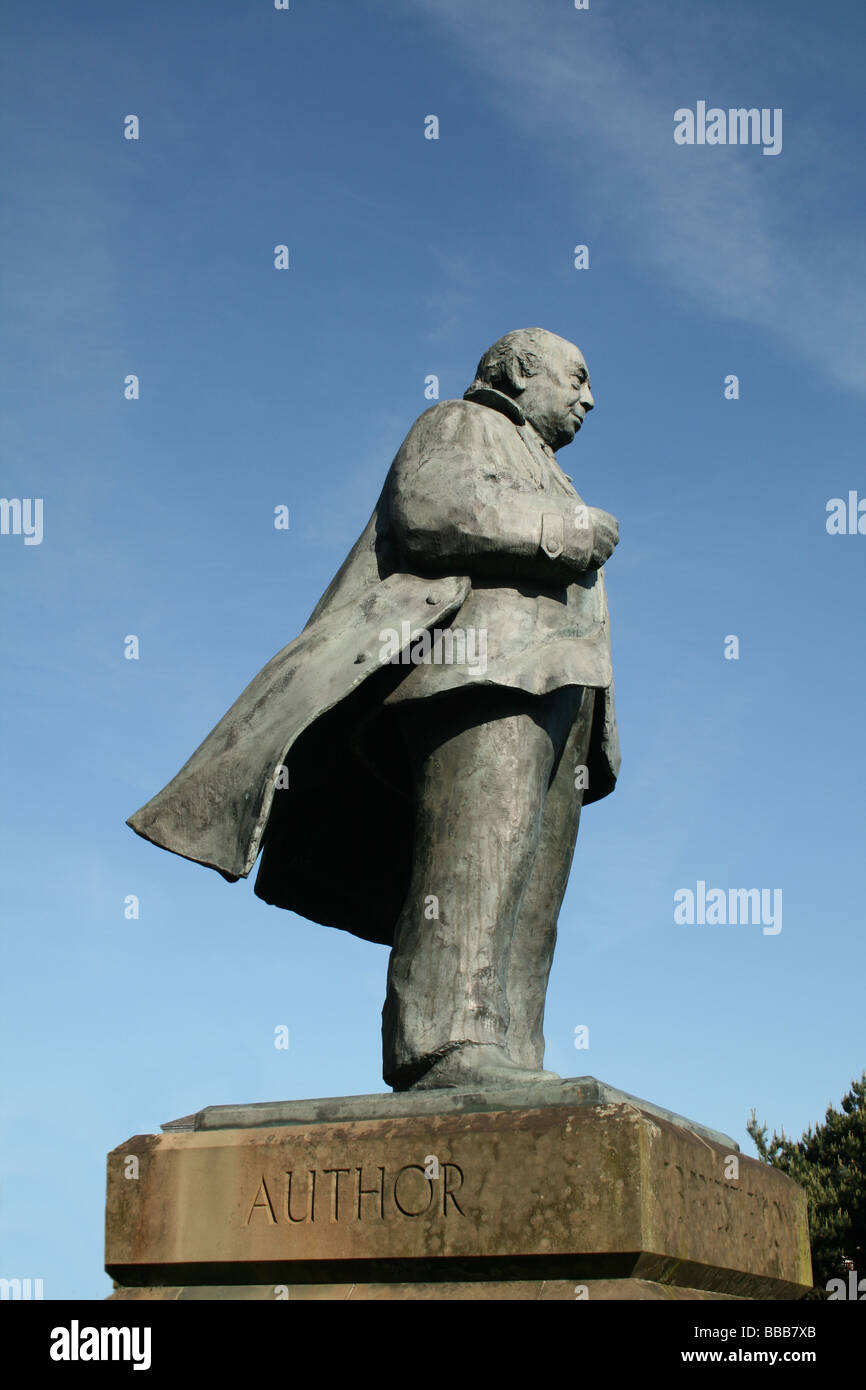 J.B.Priestley Author Novelist Broadcaster Sculpture Located Outside The ...