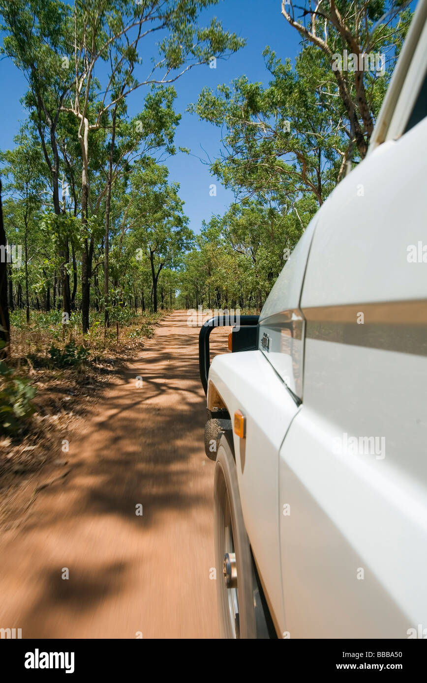 Four wheel driving in Kakadu National Park, Northern Territory, AUSTRALIA Stock Photo