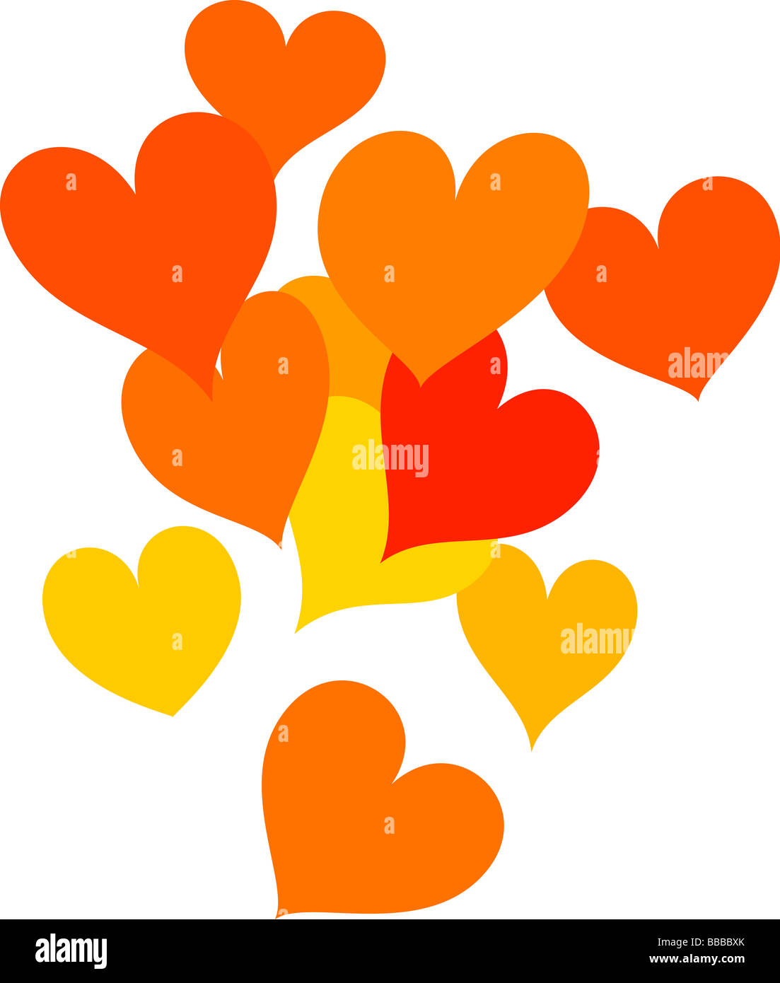 Random Heart Shape Random patter hi-res stock photography and images - Alamy