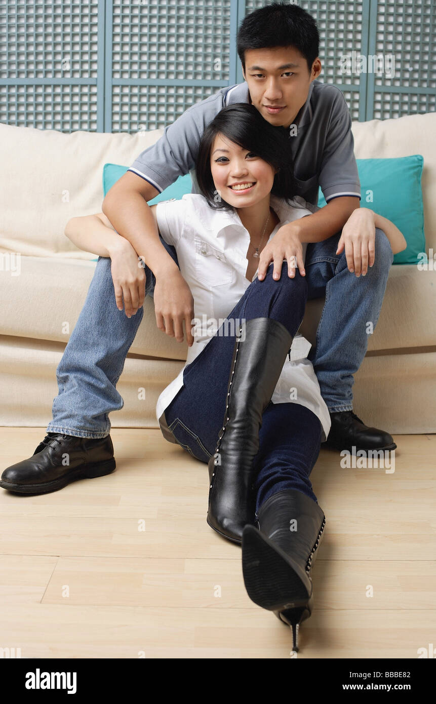 Woman sitting on man hi-res stock photography and images - Alamy
