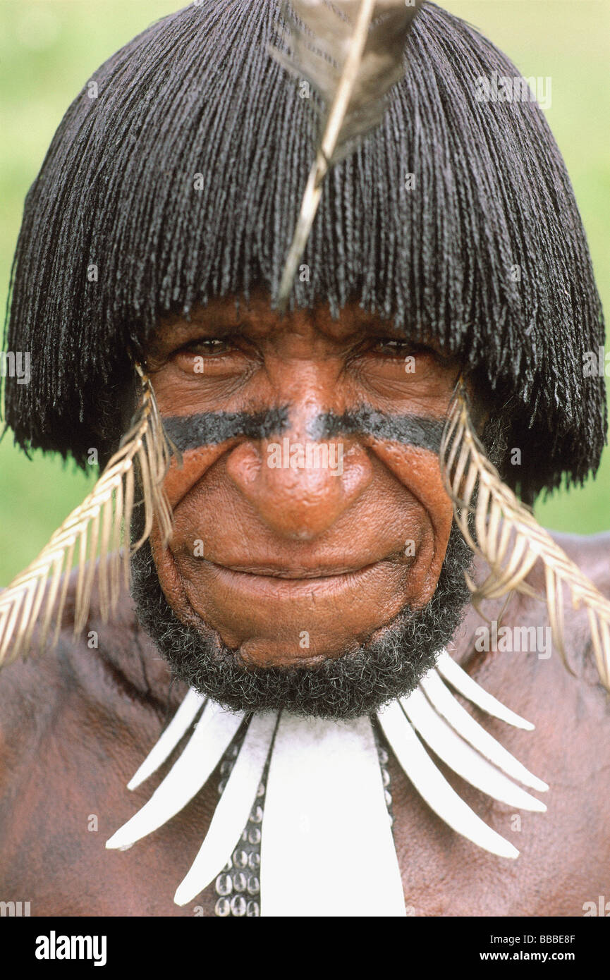 Indonesia, Irian Jaya, Dani warrior Stock Photo