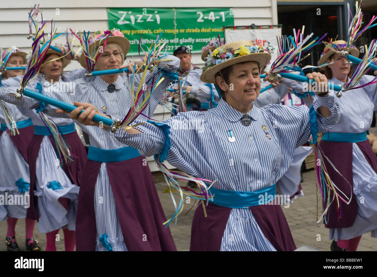 Morris dancers Stock Photo