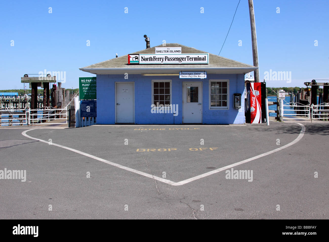 Ferry terminal to Shelter Island, from Greenport, north shore of