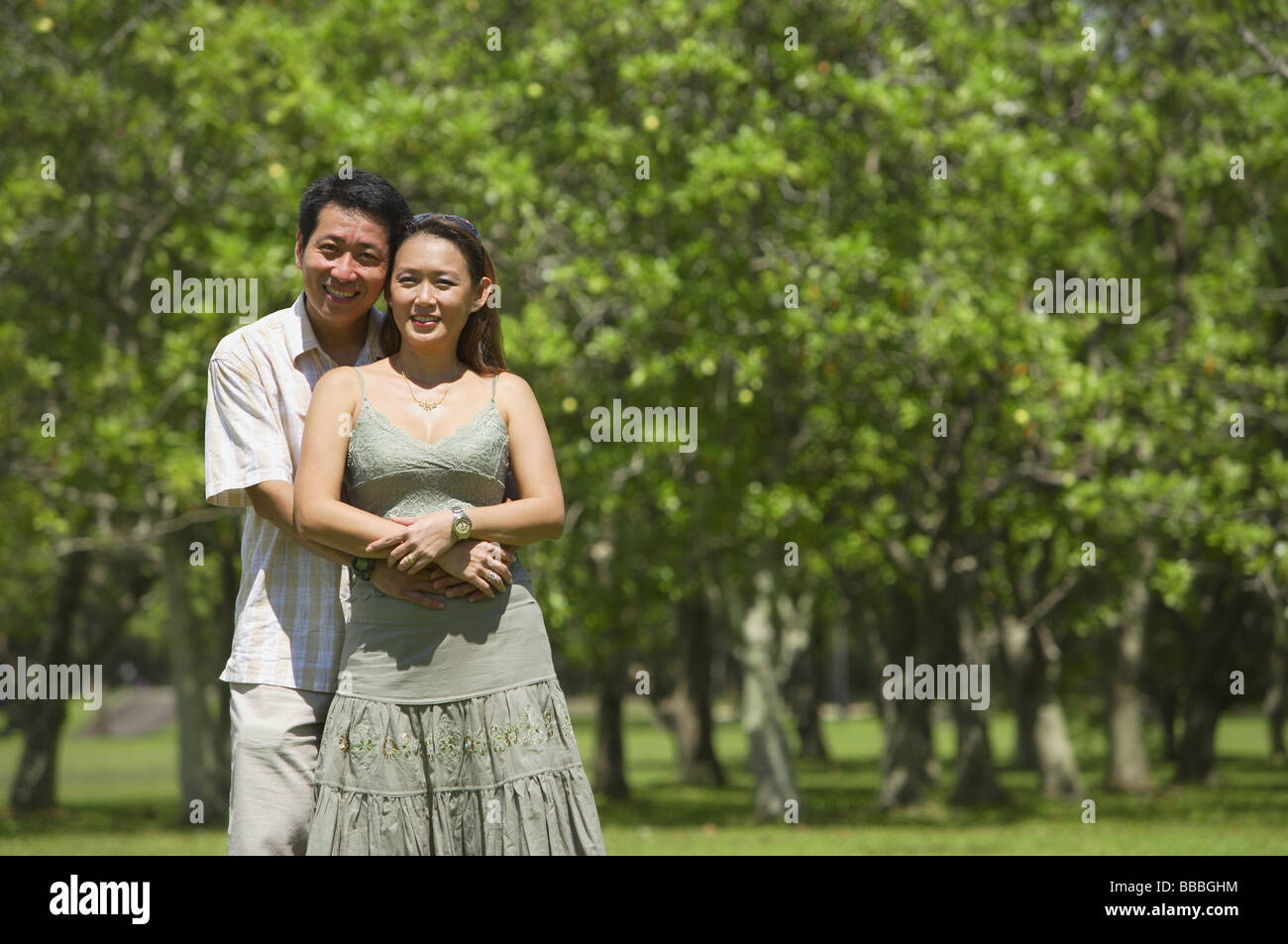 Couple standing outdoors hi-res stock photography and images - Alamy
