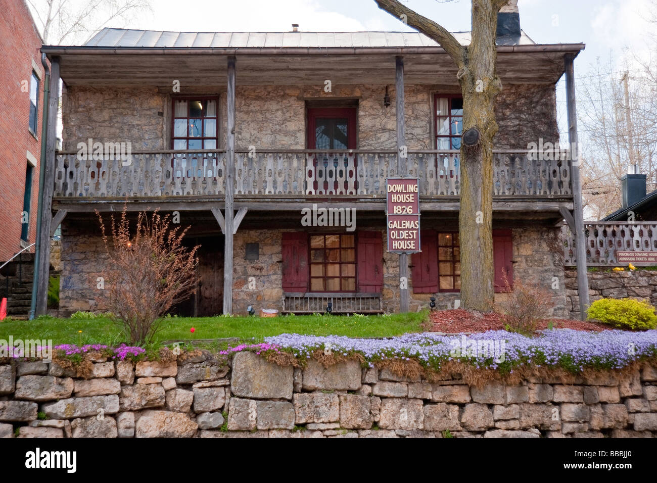 Oldest remaining house in Galena, IL the Dowling House was built in ...