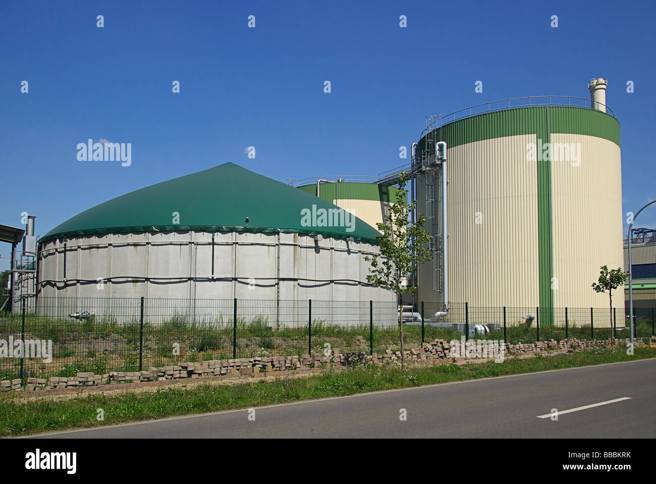 Biogasanlage biogas plant 15 Stock Photo