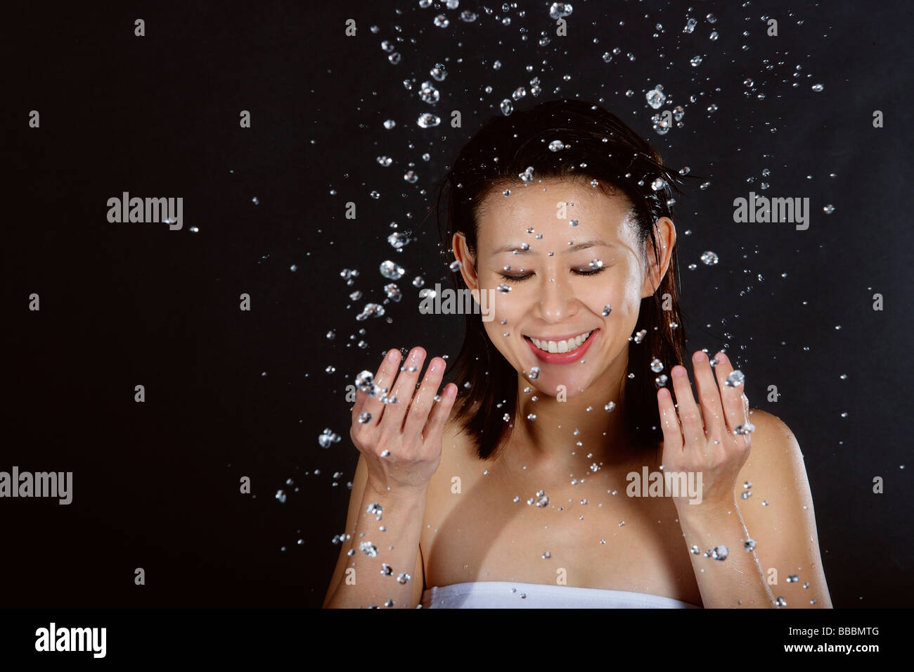Woman beauty face water hi-res stock photography and images - Alamy