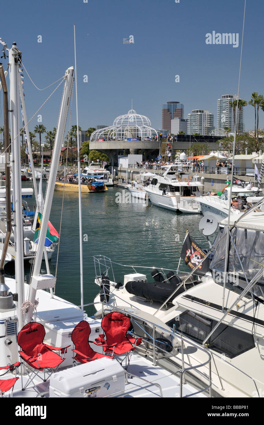 Rainbow Harbor In Long Beach, California Stock Photo