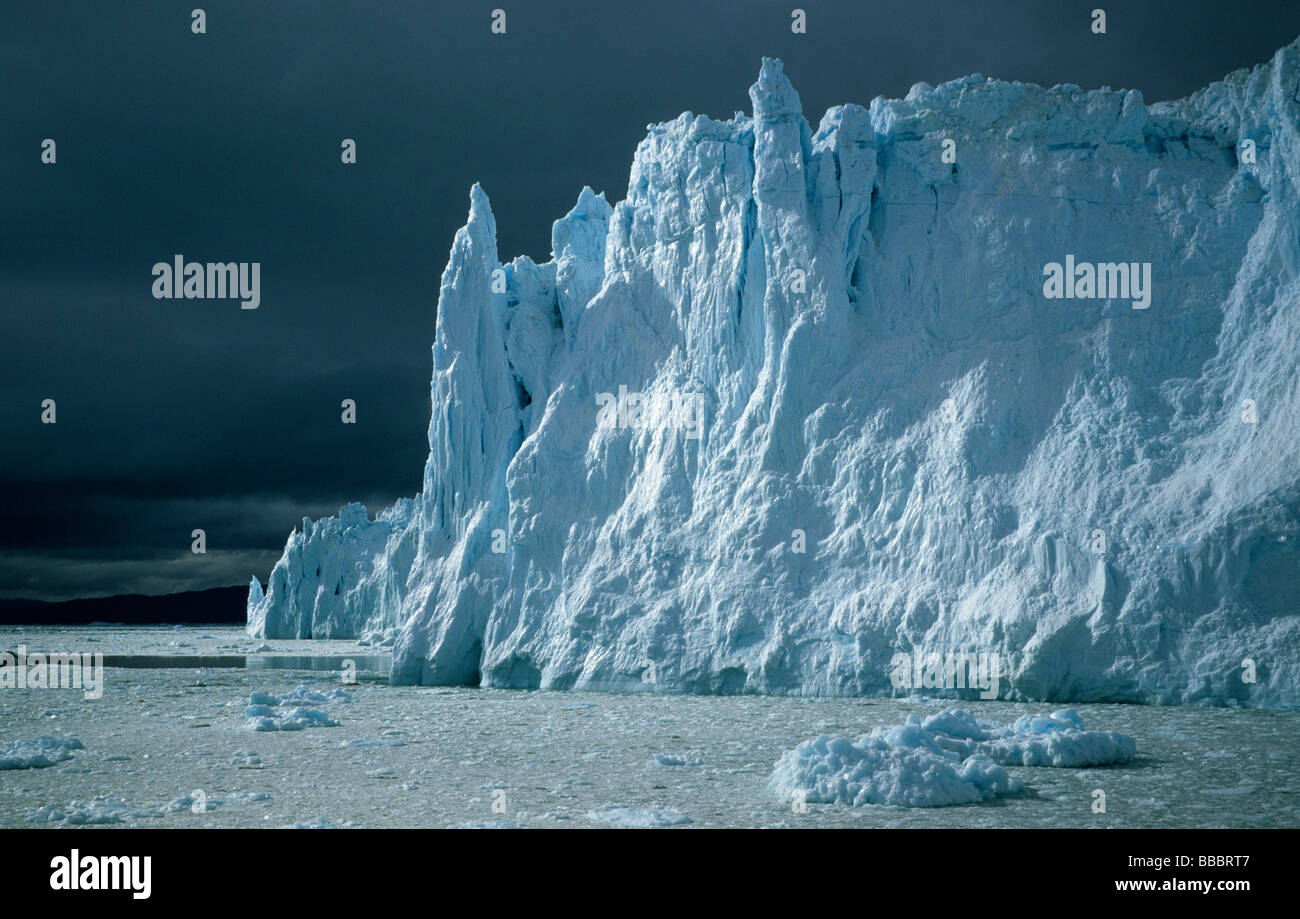 Equip Sermia Glacier, Disko Bay, Greenland Stock Photo