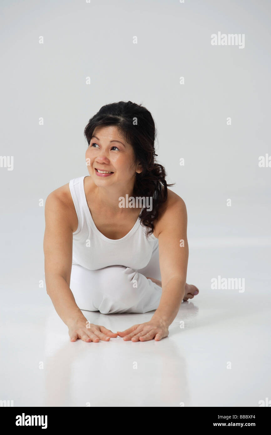 Asian mature woman barefoot hi-res stock photography and images - Alamy