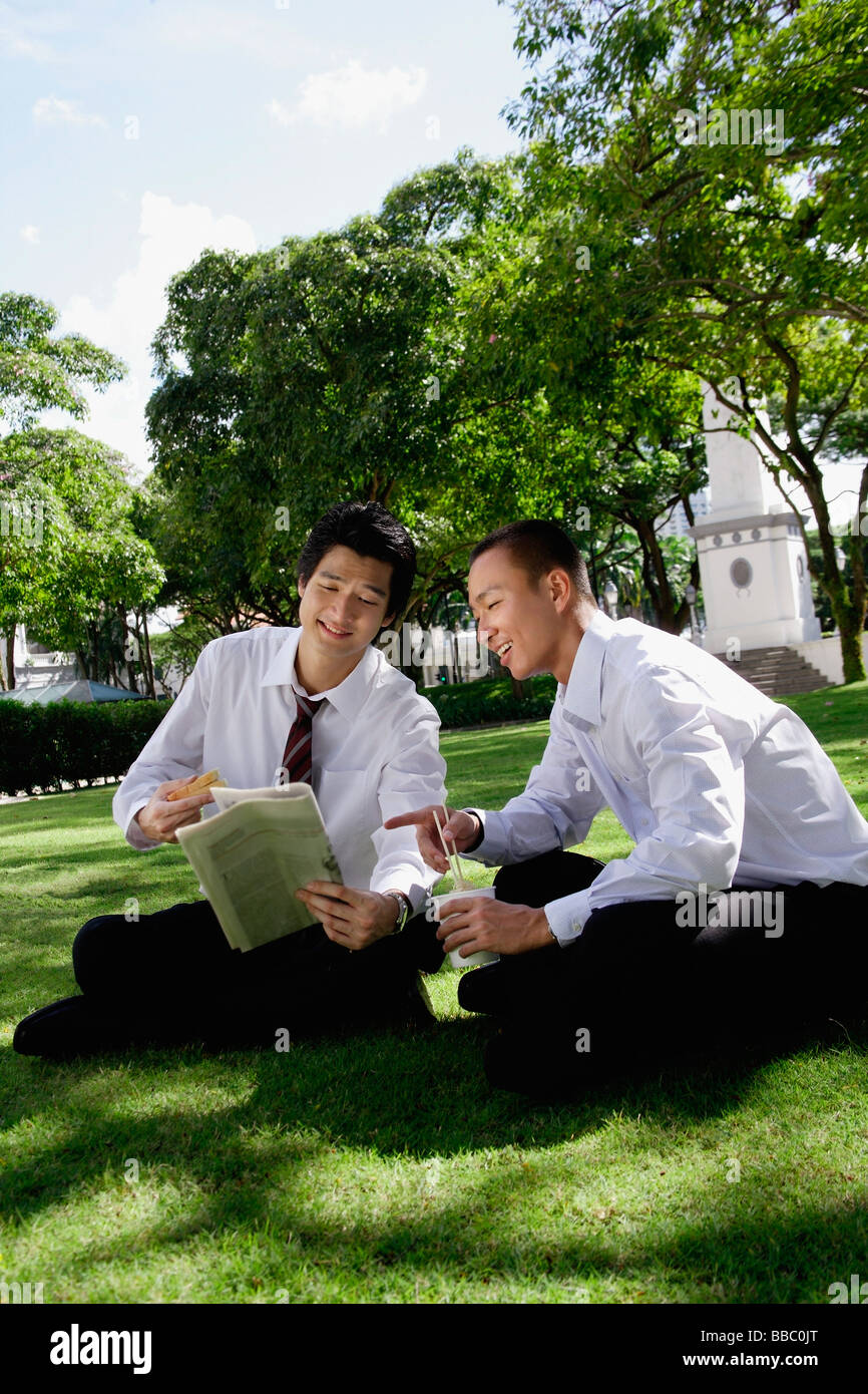 Two happy asian men hi res stock photography and images Alamy
