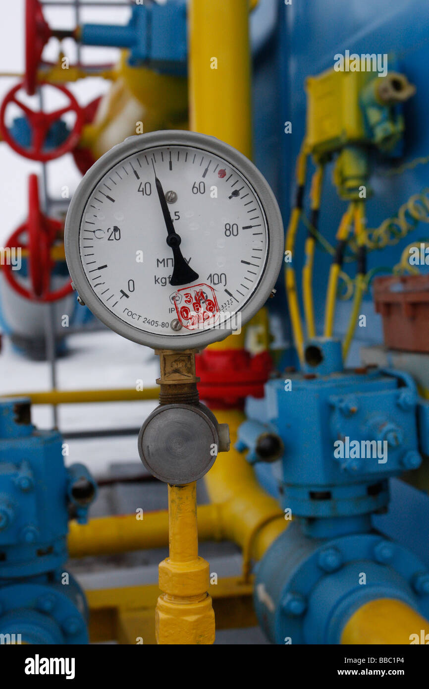 Gas Pressure Value at Ukrtransgazs Bobrovytska gas compressor station