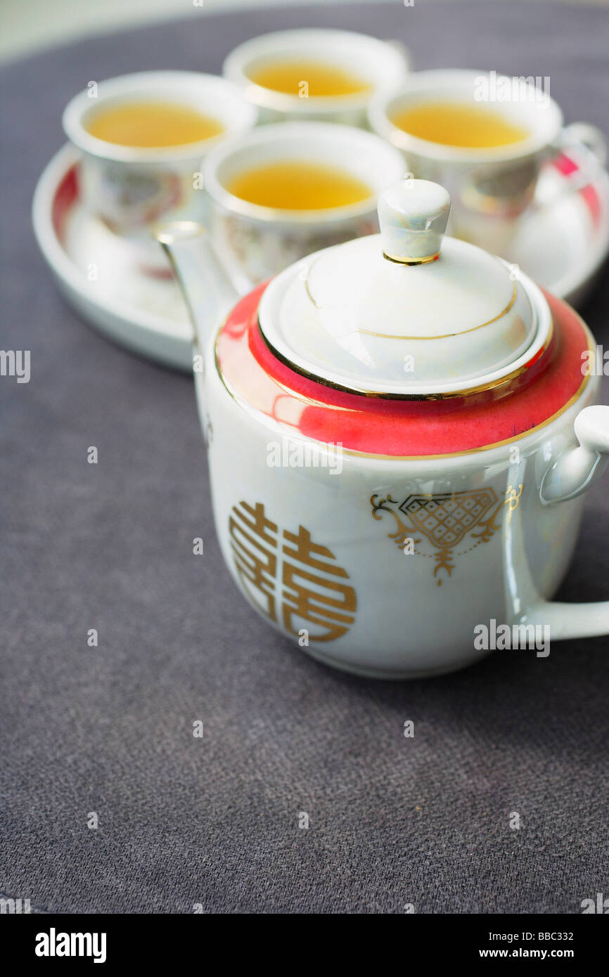 Traditional Chinese Tea set used in Chinese wedding tea ceremonies Stock  Photo - Alamy