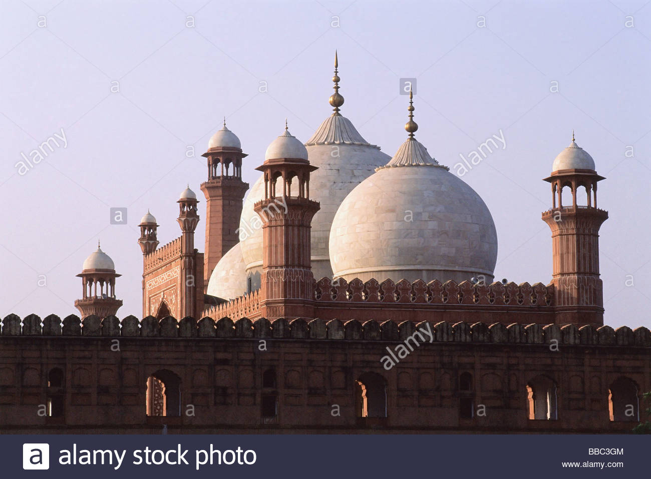 Pakistan, Punjab, Lahore, Dome Shape Roof Of Badashi Mosque Stock Photo ...