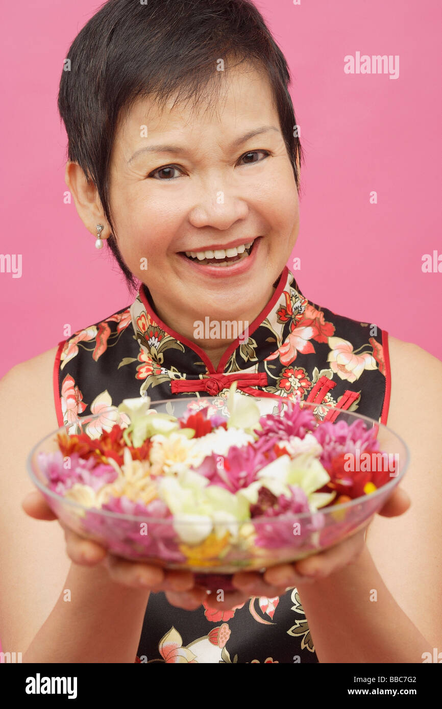 Half length flowers smiling hires stock photography and images Alamy