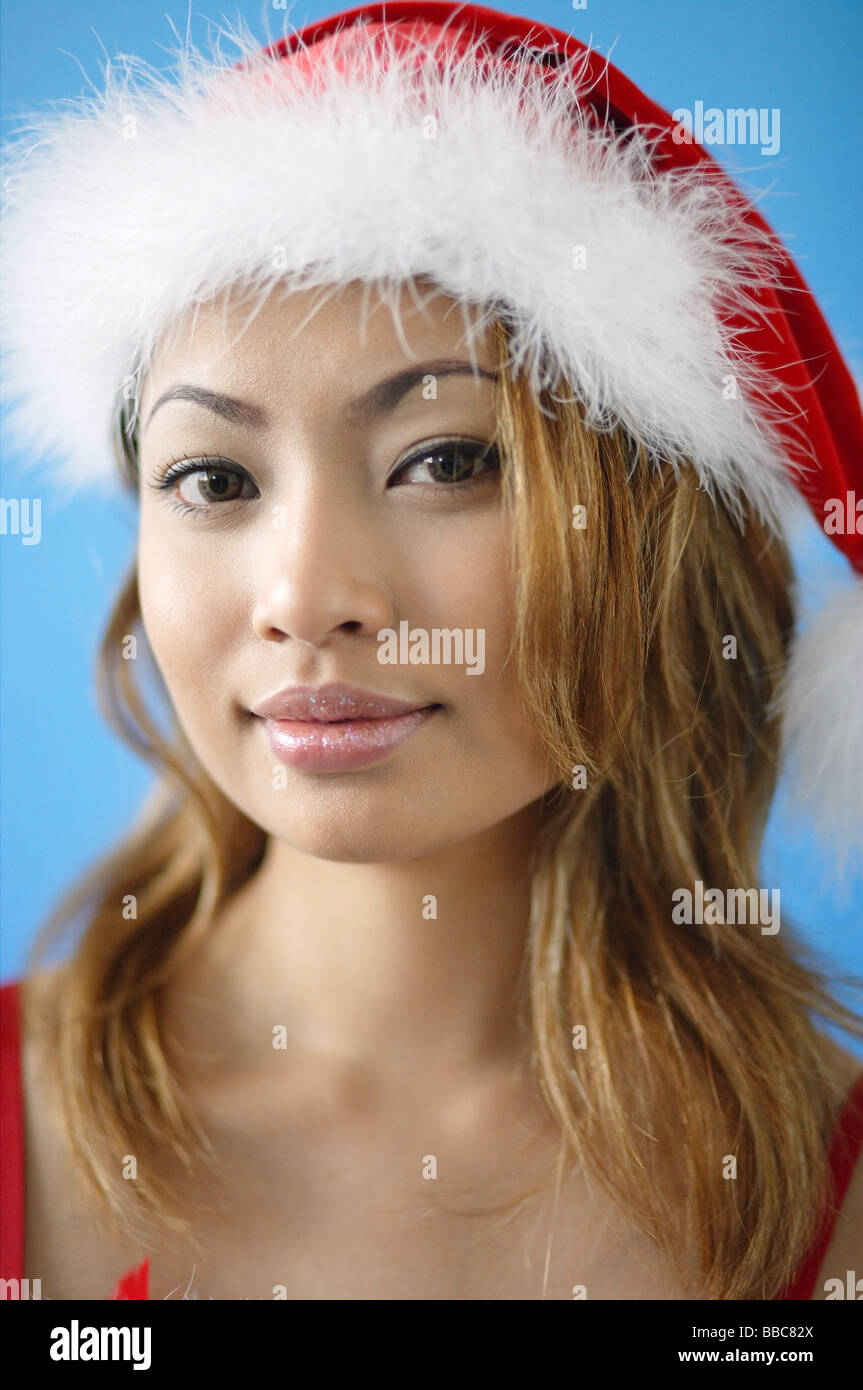 Santa looking at woman hi-res stock photography and images - Alamy
