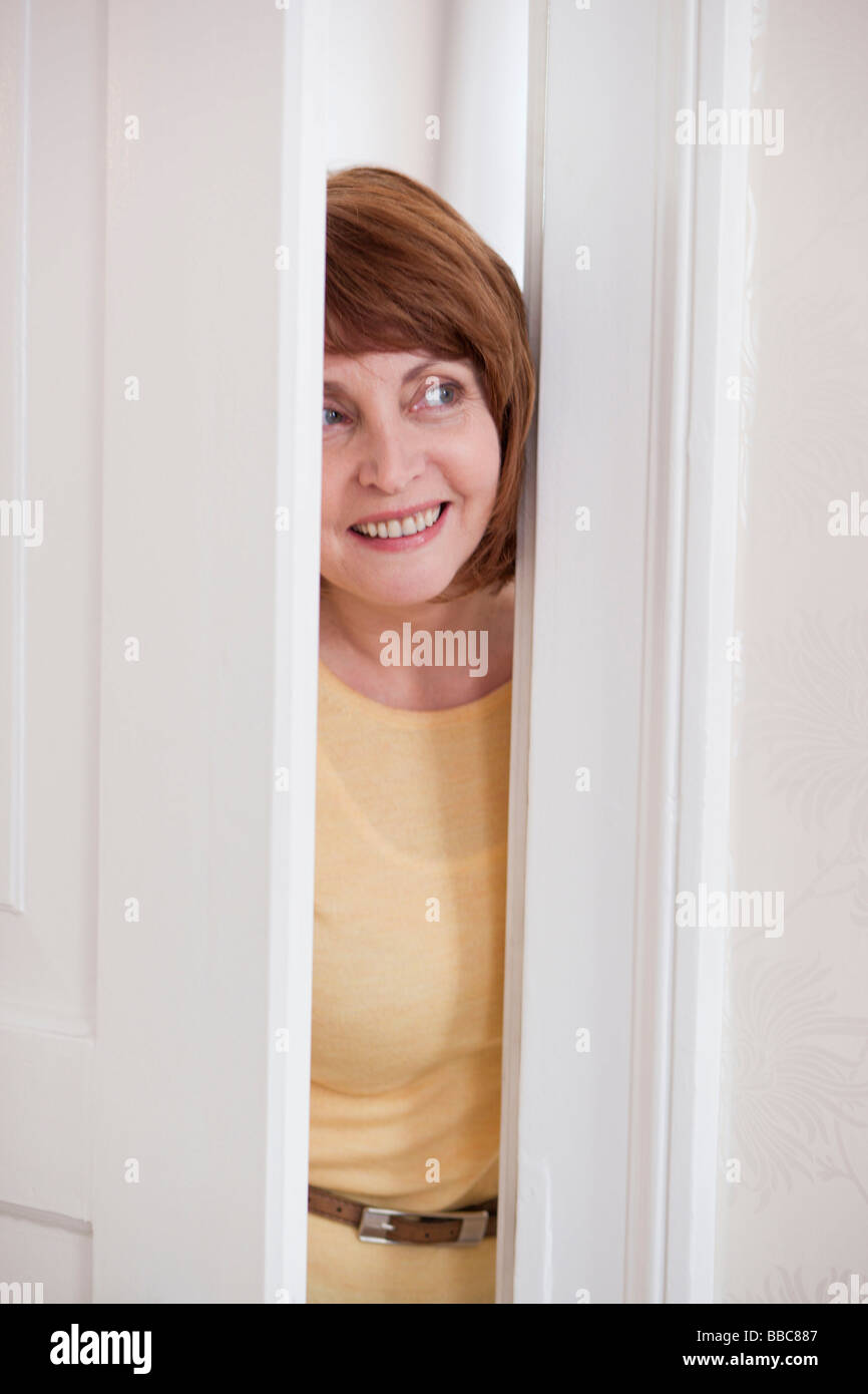Looking Through A Door Stock Photos Looking Through A Door Stock