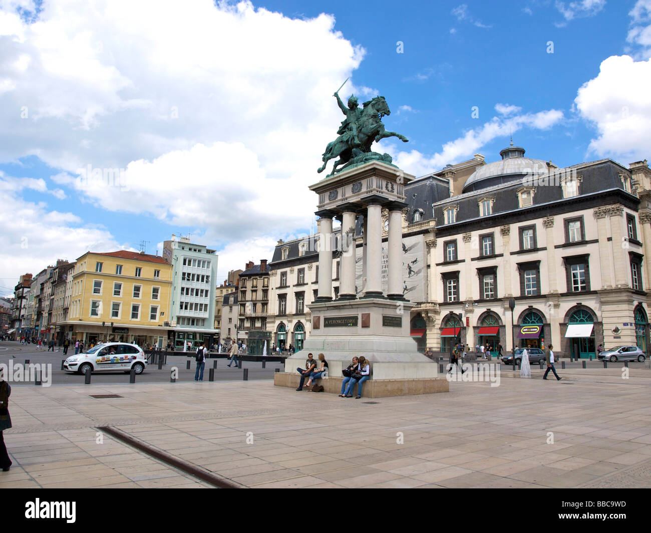 Statue of Vercingetorix, Place de Jaude, ClermontFerrand, Puy de Dome, Auvergne, France Stock