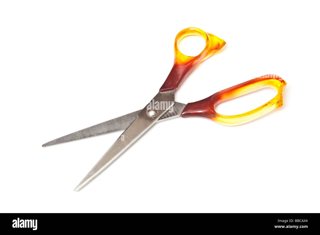scissors isolated on a white studio background Stock Photo
