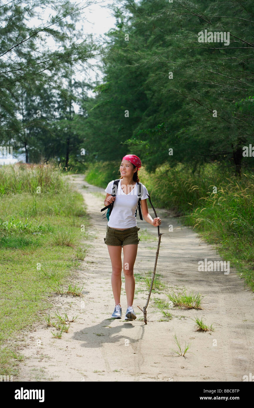 Outdoor hiking black woman hi-res stock photography and images - Alamy