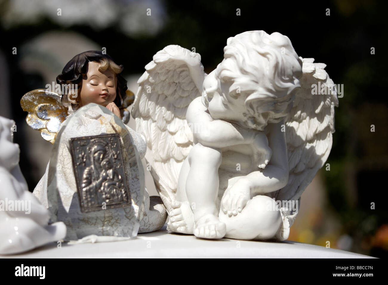 Religious Angel Figures Statues Stock Photo Alamy