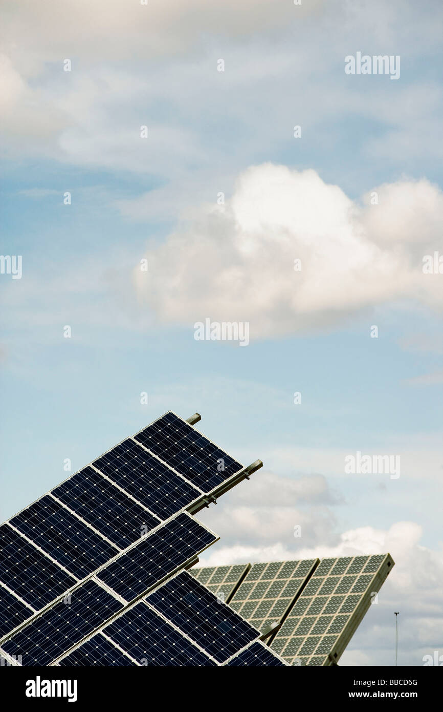 Solar energy power plant Stock Photo