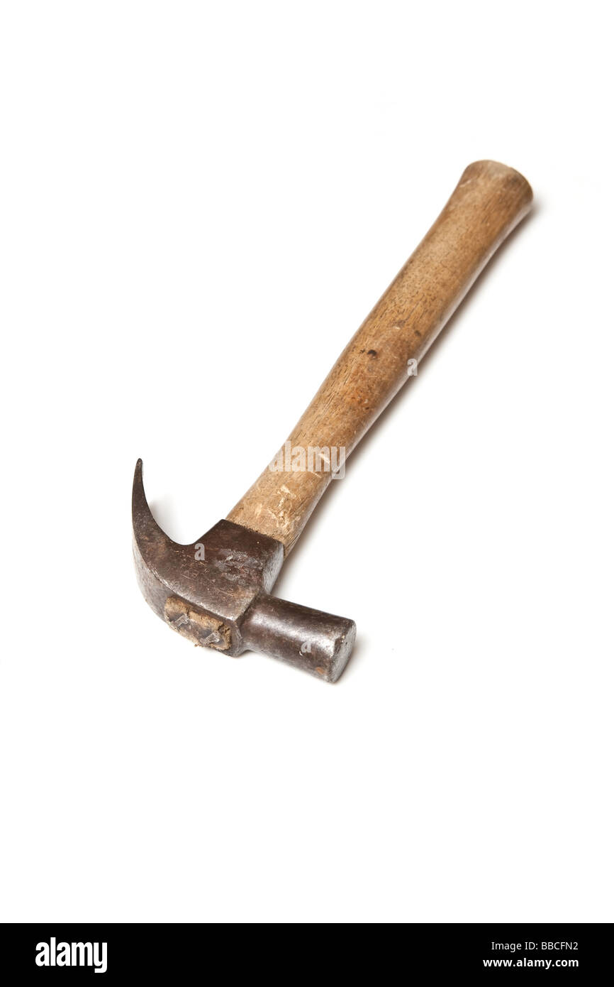 Hammer isolated on a white studio background Stock Photo