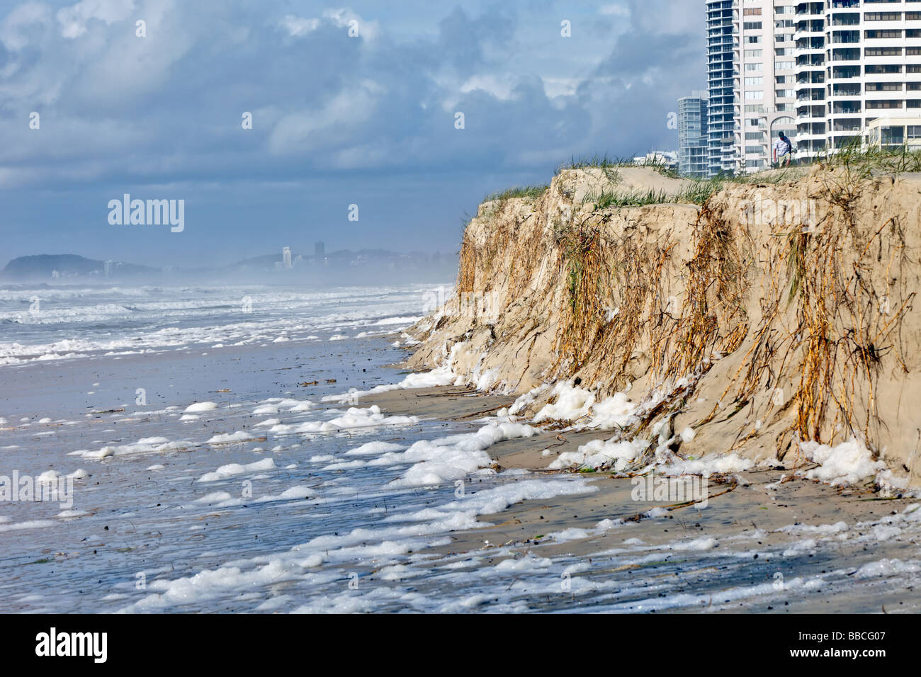 Beach erosion