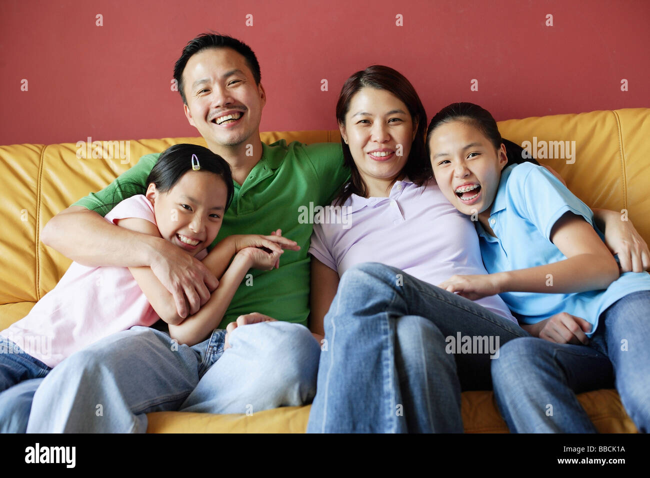 Four family portraits hi-res stock photography and images - Alamy