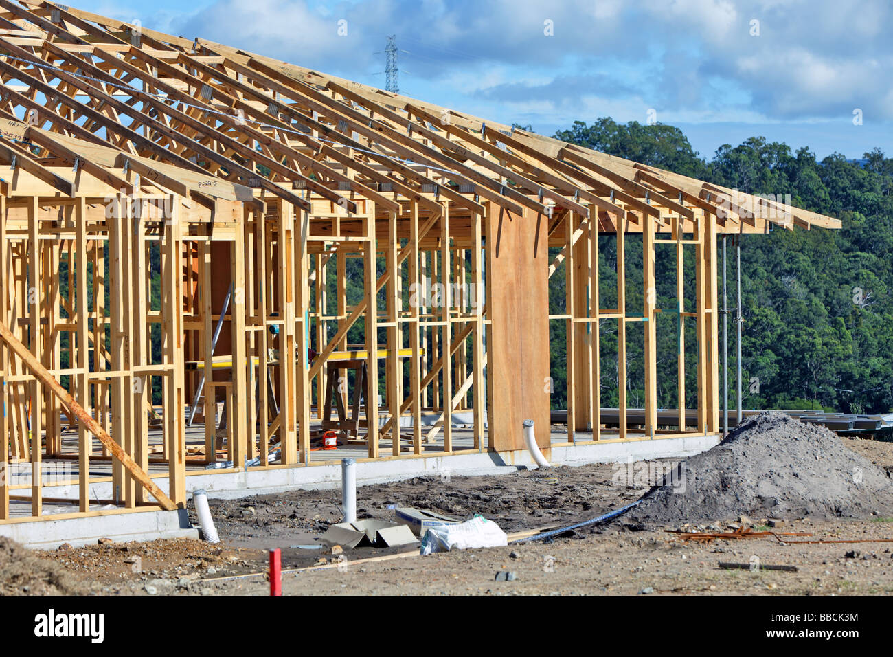 Residential housing under construction on new estate Stock Photo - Alamy