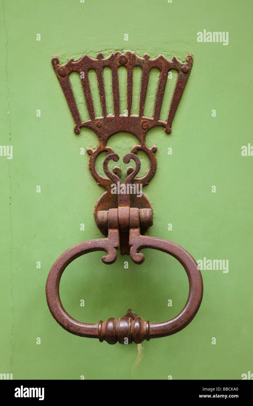 Old door knocker Languedoc-Roussillon France Stock Photo