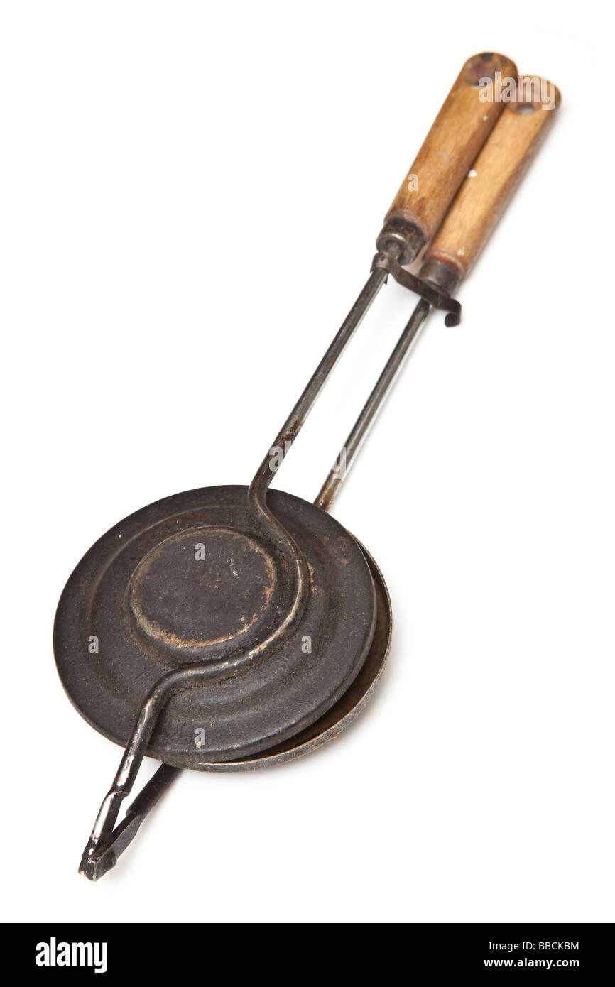 waffle iron isolated on a white studio background Stock Photo
