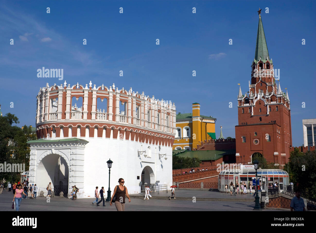 Kutafya tower, outside the Kremlin, Moscow, Russia Stock Photo - Alamy