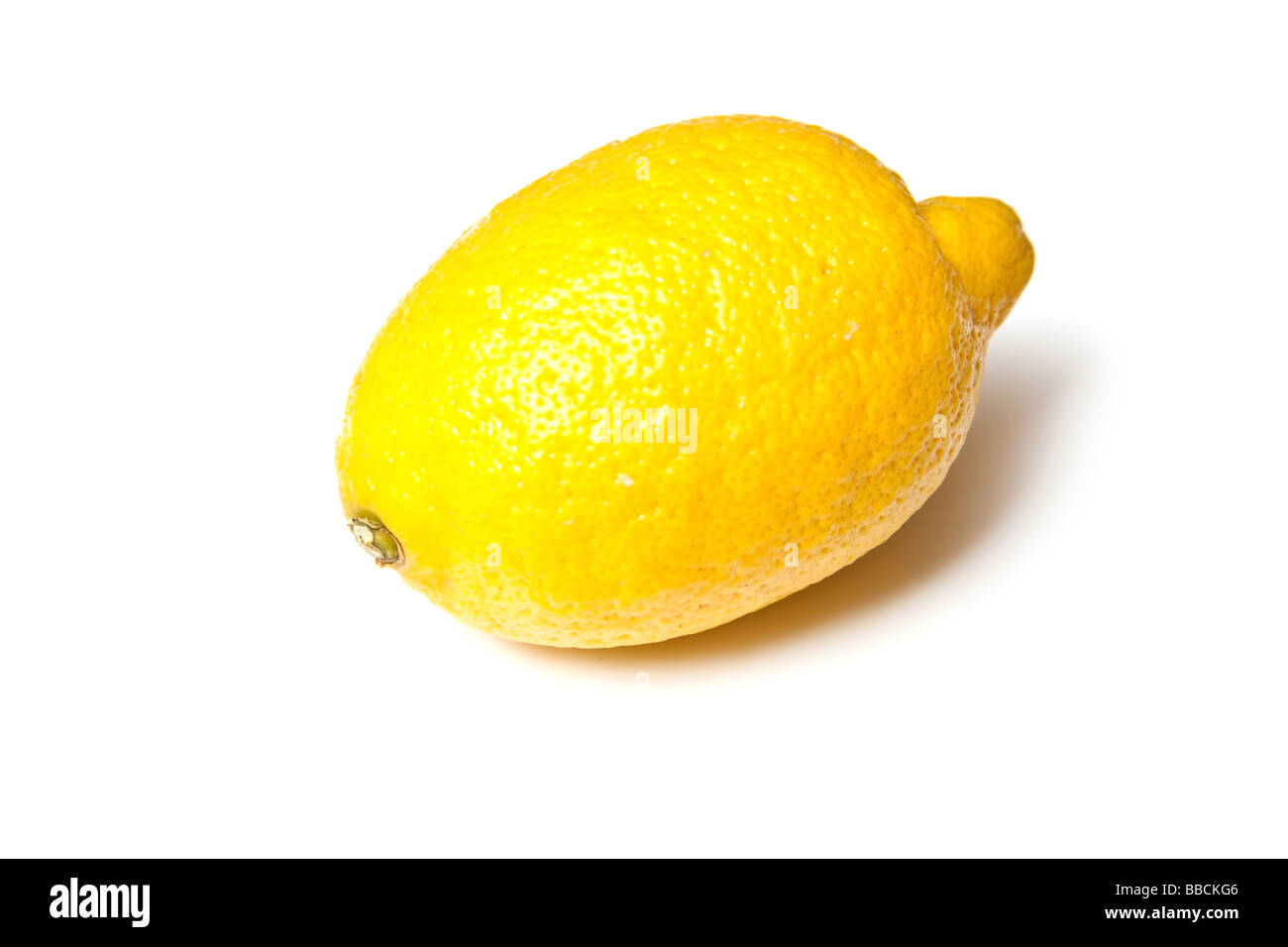 lemon isolated on a white studio background Stock Photo