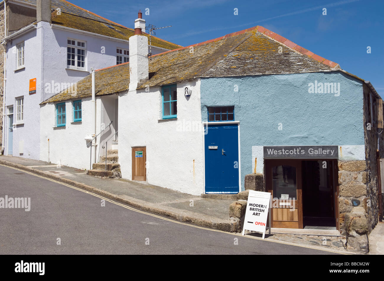 Cottage and art Gallery in 'St Ives' Cornwall Stock Photo