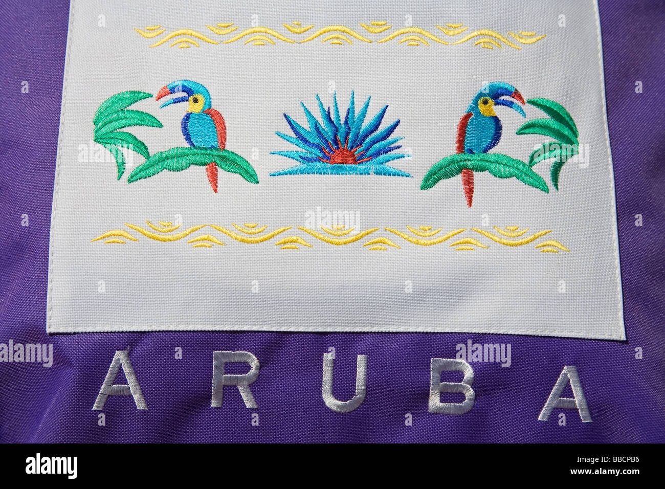 Detail of shopping bag; Oranjestad, Island of Aruba, Aruba Stock Photo