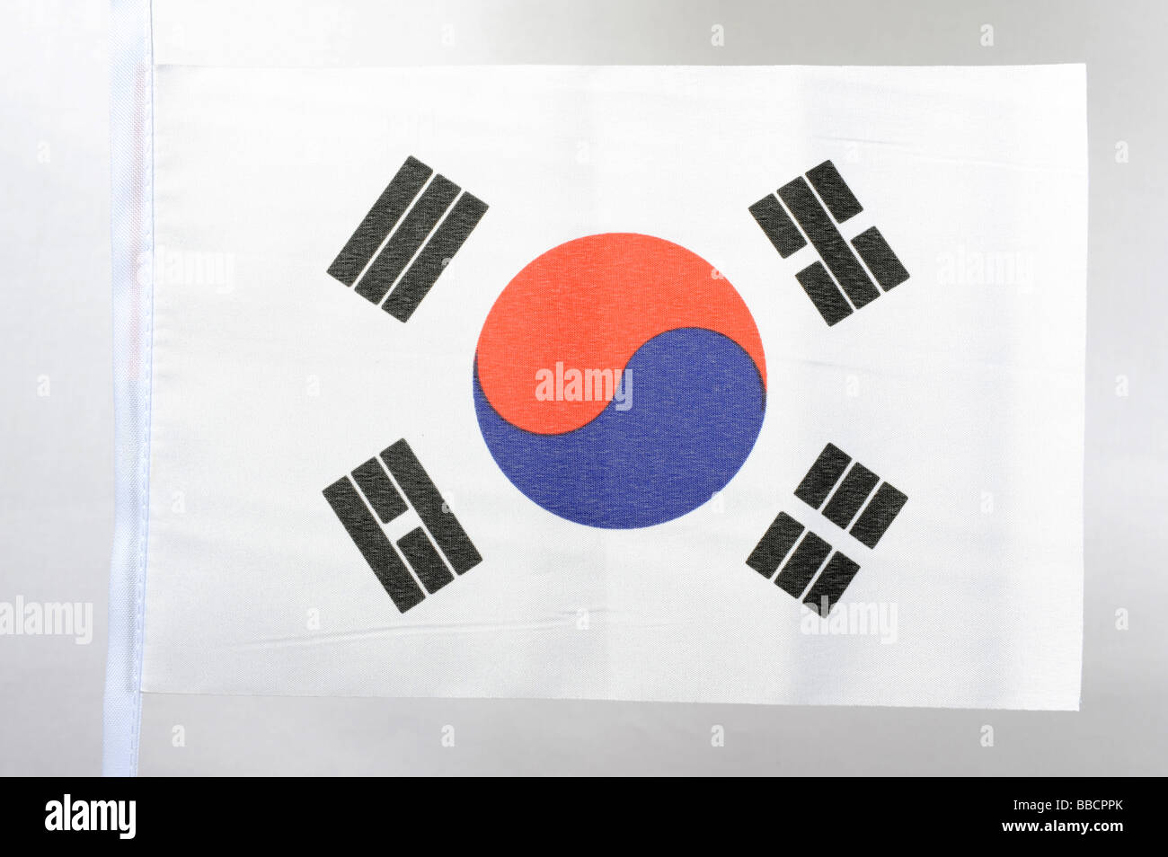 National flag of South Korea Stock Photo