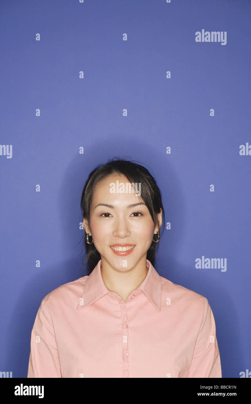 Peach toothy smile hi-res stock photography and images - Alamy