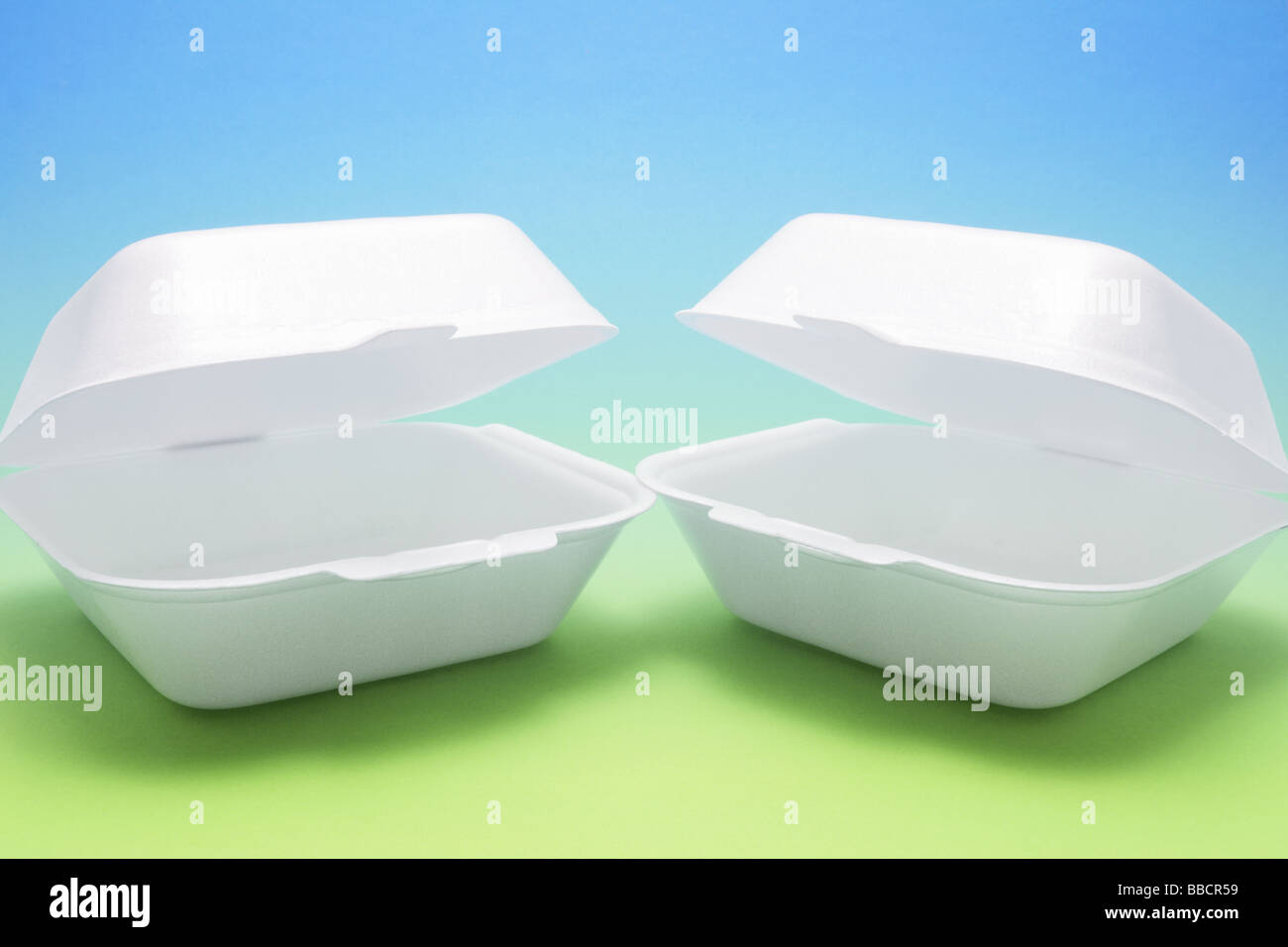 Polystyrene Food Boxes Stock Photo Alamy