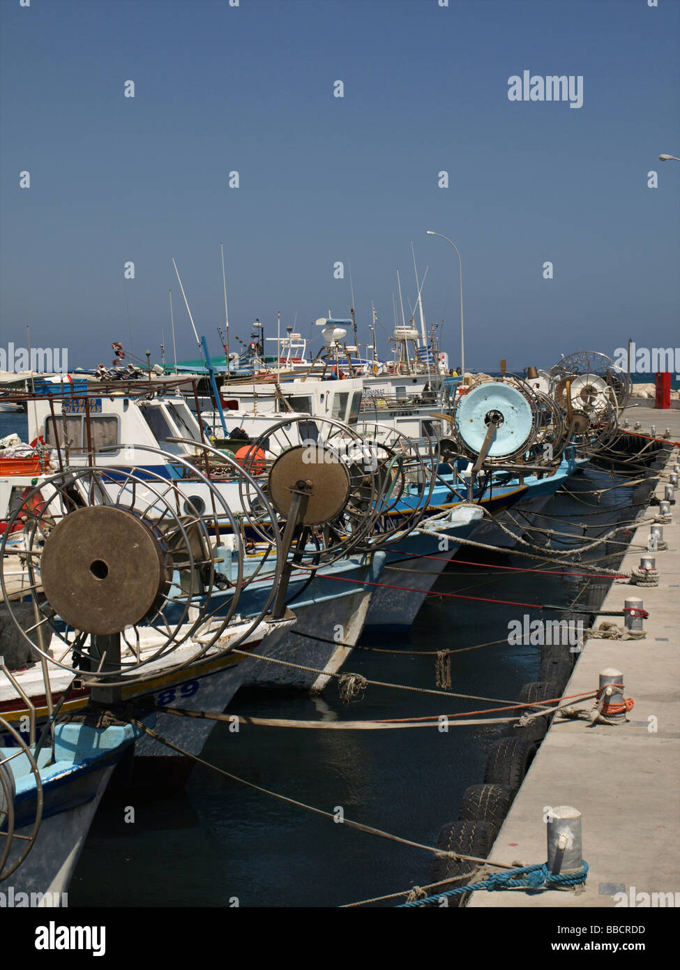 Boats in Cyprus Stock Photo