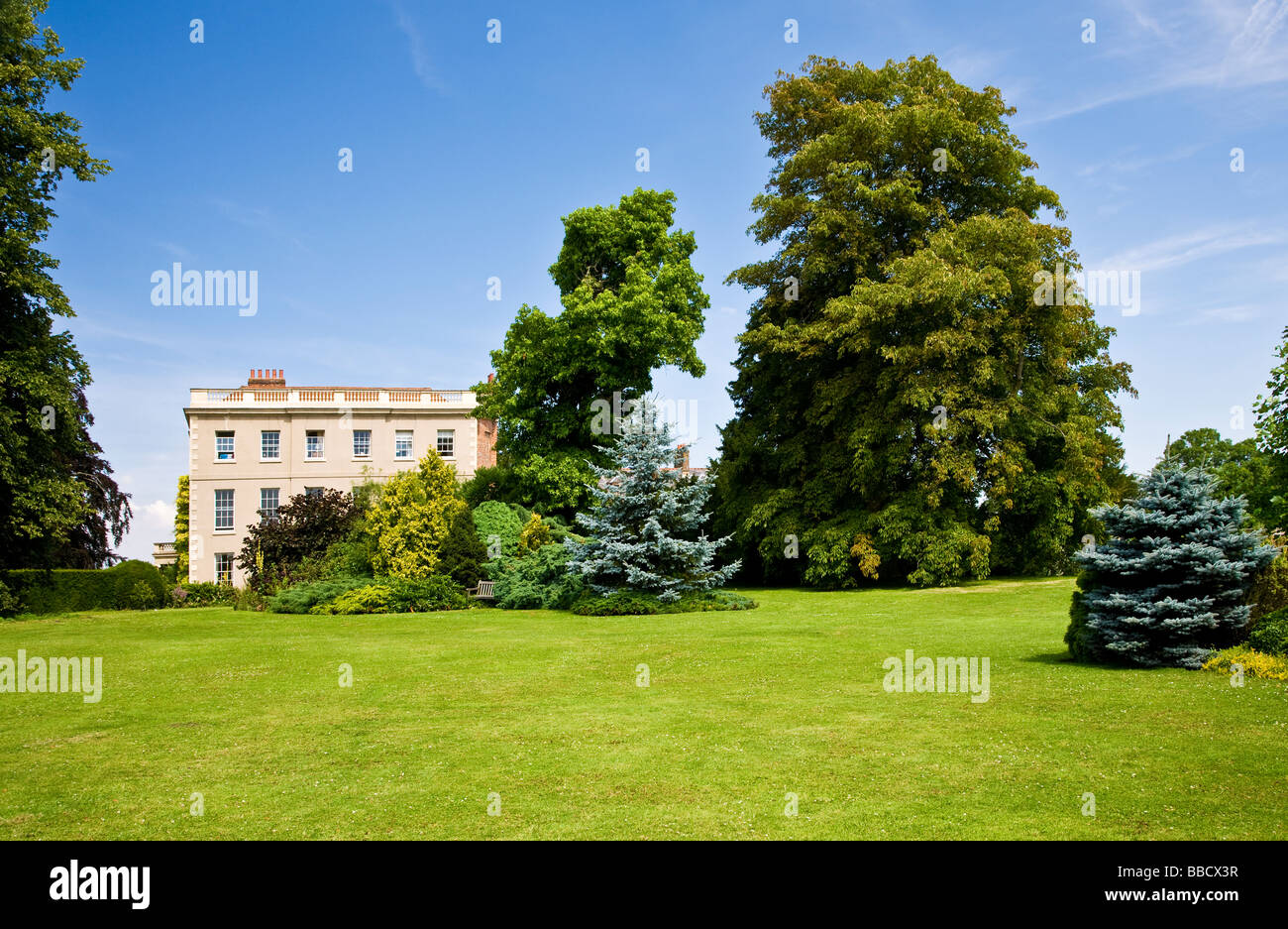 Waterperry House and grounds a 17th century country mansion in Oxfordshire, England, UK Stock Photo