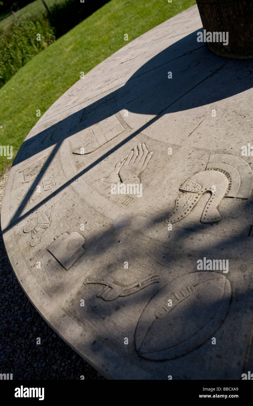 Oxford. A celebration of 2000 years sundial Stock Photo Alamy