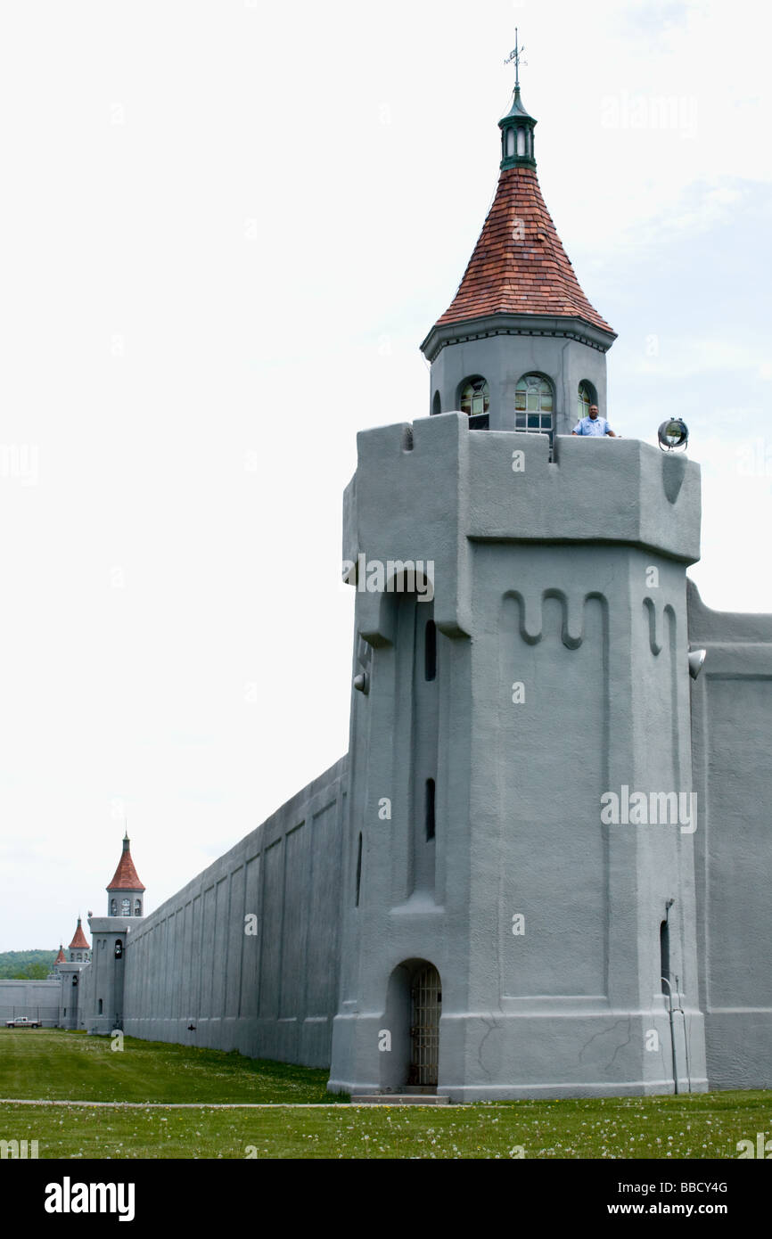Attica Correctional Facility aka State Prison maximum security western New York Wyoming County site of infamous riot 1971 Stock Photo
